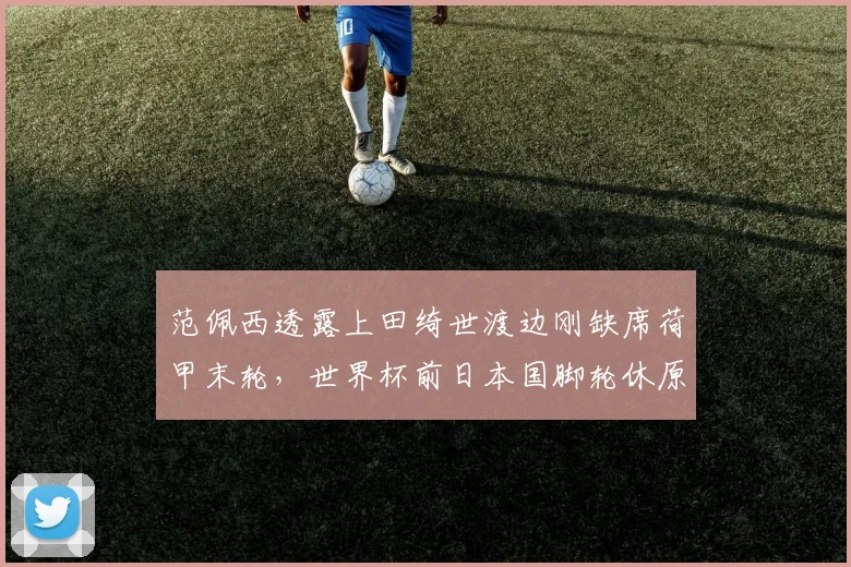 范佩西透露上田绮世渡边刚缺席荷甲末轮，世界杯前日本国脚轮休原因解析